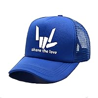 Boys Girls Baseball Hat-Share The Love Fitted Cap for Toddler Lightweight Adjustable Snapback Cap with Mesh