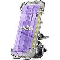 Premium Bike Phone Mount by Delta Cycle - Bicycle Smartphone Holder Adjusts to Any Handlebar & Fits Any Phone or iPhones - Easily Accessible On The Go - Hands-Free Access
