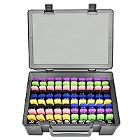 FULLCASE Flash Drive Case USB Memory Stick SD Card Storage Organizer- Holds 104pcs Thumb Drive Electronic Accessories Holder for Sandisk/for Samsung/for Inland/for PNY/for Netac (Gray)
