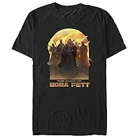 STAR WARS Book of Boba Fett Leading by Example Young Men's Short Sleeve Tee Shirt