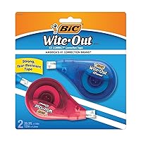 BIC Wite-Out EZ Correct Correction Tape, 2-Count