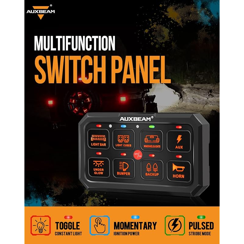 Mua Auxbeam Switch Panel Auxiliary RA80 XL RGB 5
