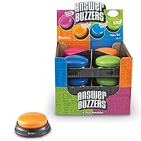 Learning Resources Answer Buzzers Classpack, Classroom Tools and Games, Teacher supplies, Batteries Included, Set of 12, Ages 3+ (Product is not recordable)