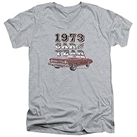 Mens Chevy T-Shirt Monte Carlo 1973 Slim Fit V-Neck Shirt