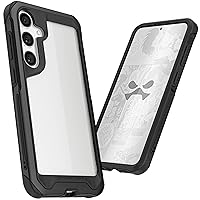 Ghostek Atomic Slim Samsung Galaxy S24 Plus Case with Shockproof Military Grade Aluminum Bumper, Clear Back and Wireless Charging Compatible Phone Cover Designed for 2024 Galaxy S24+ (6.7