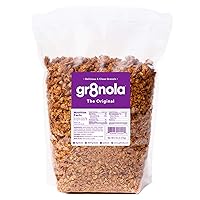 THE ORIGINAL - Healthy, Low Sugar Bulk Granola Cereal - Made with Superfoods, Whole Almonds, Honey, Cinnamon and Flaxseed, Soy Free, Dairy Free and No Refined Sugar - 4.5lb Resealable Bag