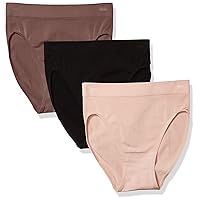 Wacoal Womens B Smooth Hi Cut Brief Panty 3 Pack