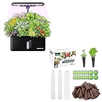 Hydroponics Growing System Indoor Garden: 8 Pods Herb Garden Kit Indoor & 160 PCS Seed Pods Kit