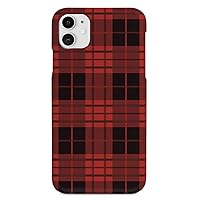 Inspired Cases - 3D Textured iPhone 11 Case - Rubber Bumper Cover - Protective Phone Case for Apple iPhone 11 - Red and Black Plaid - Black