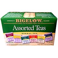 Bigelow Assorted Herb Tea 6 Variety 18 Bags (Pack of 4)