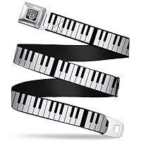 Buckle-Down Seatbelt Belt - Piano Keys - 1.0