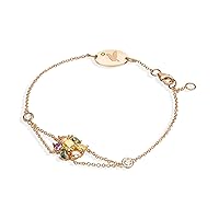 18K Yellow/Rose/White Gold Blossom Bracelet With 1.48 Total Carat Weight Natural Diamond (Multi Shape, Multi-Colored, VS-SI2 Clarity) Dainty Bracelets, Bracelets For Women, Gift For Her, Gold Jewelry