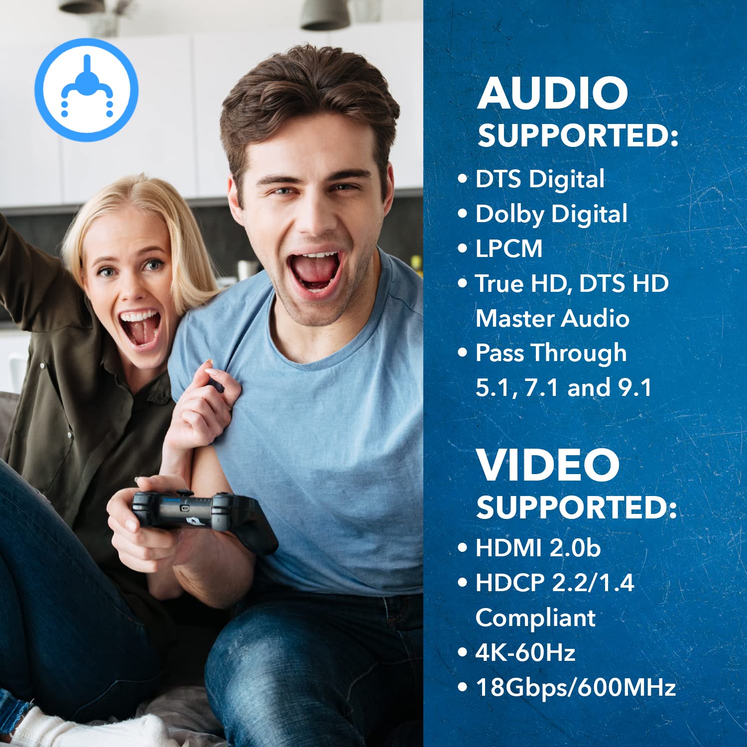 OREI Ultra HD HDMI 4 x 1 Switcher 18G Audio Extractor IR Remote - Supports Upto 4K @ 60Hz - (4 Input, 1 Output) Switch, Hub, Port for Cable, HD TV, Laptop, MacBook & More (UHD-401)