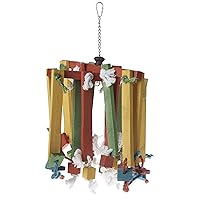 Prevue Pet Products 60948 Bodacious Bites Wood Chimes Bird Toy, Multicolor