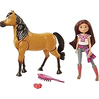 Mattel Spirit Untamed Lucky Doll & Spirit Horse Figure, Ride Together Playset & 2 Accessories, Doll 