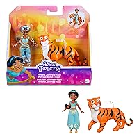 Mattel Disney Princess Jasmine Small Doll and Rajah Tiger Figure with Seat, from Mattel Disney Movie Aladdin