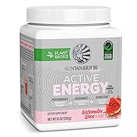 Plant-Based Preworkout Powder Hydration Blend | Coconut Water Mushroom Blend Soy Free Sugar Free Gluten Free Dairy Free Synthetic Free | Watermelon Wave 30 Servings | Sport Active Energy