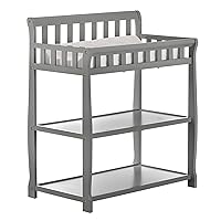 Ashton Changing Table, Steel Grey 34x20x40 Inch (Pack of 1)