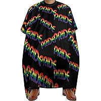 Rainbow Pride Hair Cutting Cape Salon Haircut Apron Barbers Hairdressing Cape with Adjustable Snap Closure