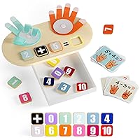 TOP BRIGHT Montessori Math Learning Toy for 3 Years Old Children - Finger Counting Game for Learning Numbers, Educational Numberblocks Toys for 3 4 5 Years Old Boys Girls Gifts