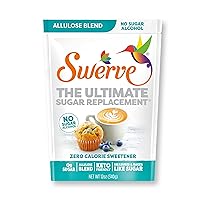 Swerve Zero Calorie Allulose Blend Granular Sugar Replacement Sweetener, No Sugar Alcohol, Keto Friendly, No Erythritol, 12-Ounce Bag, (Pack of 2)