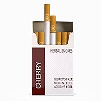 CHERRY Tobacco & Nicotine Free Herbal Sticks, Made in England