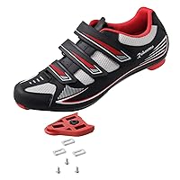 Unisex Cycling Shoes with Look Delta Cleats - Peloton Compatible Spin Shoes with SPD Clips - Indoor Road Bike Shoes for Men Women