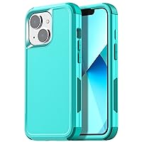 AICase for iPhone 13/iPhone 14,Heavy Duty 3-Layer Rugged Pocket-Friendly Phone Case,Durable Military Grade Protection Shockproof/Drop Proof/Dust-Proof Protective Cover (Light Blue)