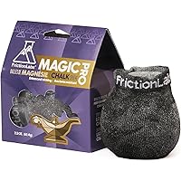 FrictionLabs Magic Chalk Ball 2.2 oz - Premium Chalk for Rock Climbing, Weight Lifting, Gymnastics Bowling Crossfit - Mess Free Gym Chalk with Refillable Sock - No Fillers or Artificial Drying Agents