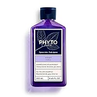 PHYTO PARIS PURPLE No Yellow Shampoo, Sulfate Free for Gray Hair, White Hair and Bleached Blonde Hair, 8.45 fl.oz.