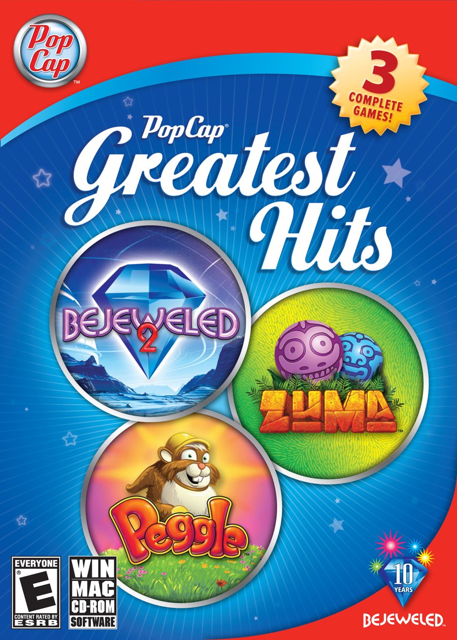 PopCap Greatest Hits - Bejeweled 2, Peggle, Zuma - PC/Mac
