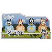 Character Options Weebles Wobble Bluey Family 07717 Preschool Figures Set of 4