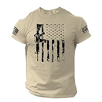 4th of July Shirts Mens Muscle American Flag Clothes Graphic Gym Workout 1776 Shirt