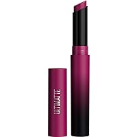 Maybelline Color Sensational Ultimatte Matte Lipstick, Non-Drying, Intense Color Pigment, More Berry, Warm Berry Purple, 1 Count