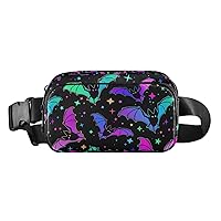 Bat Fanny Pack for Men Women Belt Bag Fashion Waist Pouch with Adjustable Strap Lightweight for Outdoor Sports Running Traveling Hiking Camping Cycling