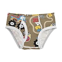 Vehicle Boys' Briefs Big Monster Caroon Truck Kid Underwear Little Child Underpants, 2-8T