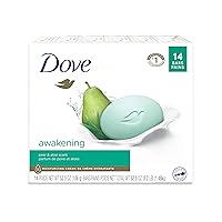 Dove Beauty Bar Gentle Skin Cleanser Awakening 14 Bars Moisturizing for Gentle Soft Skin Care More Moisturizing Than Bar Soap 3.75 oz
