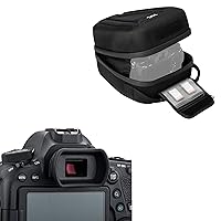 Kiorafoto Camera Eyecup + Hard Camera Case: Camera Eyecup for Canon Camera with Hard Shell Camera Case