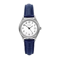 Sekonda Robinson 25mm Women’s Analogue Classic Quartz Watch Date Display with Leather Strap 30M Water Resistant