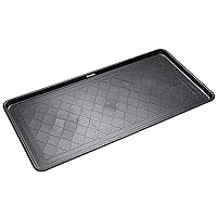 All Weather Boot Tray, Extra Large Size Extra Large, 40”x20”(Black)