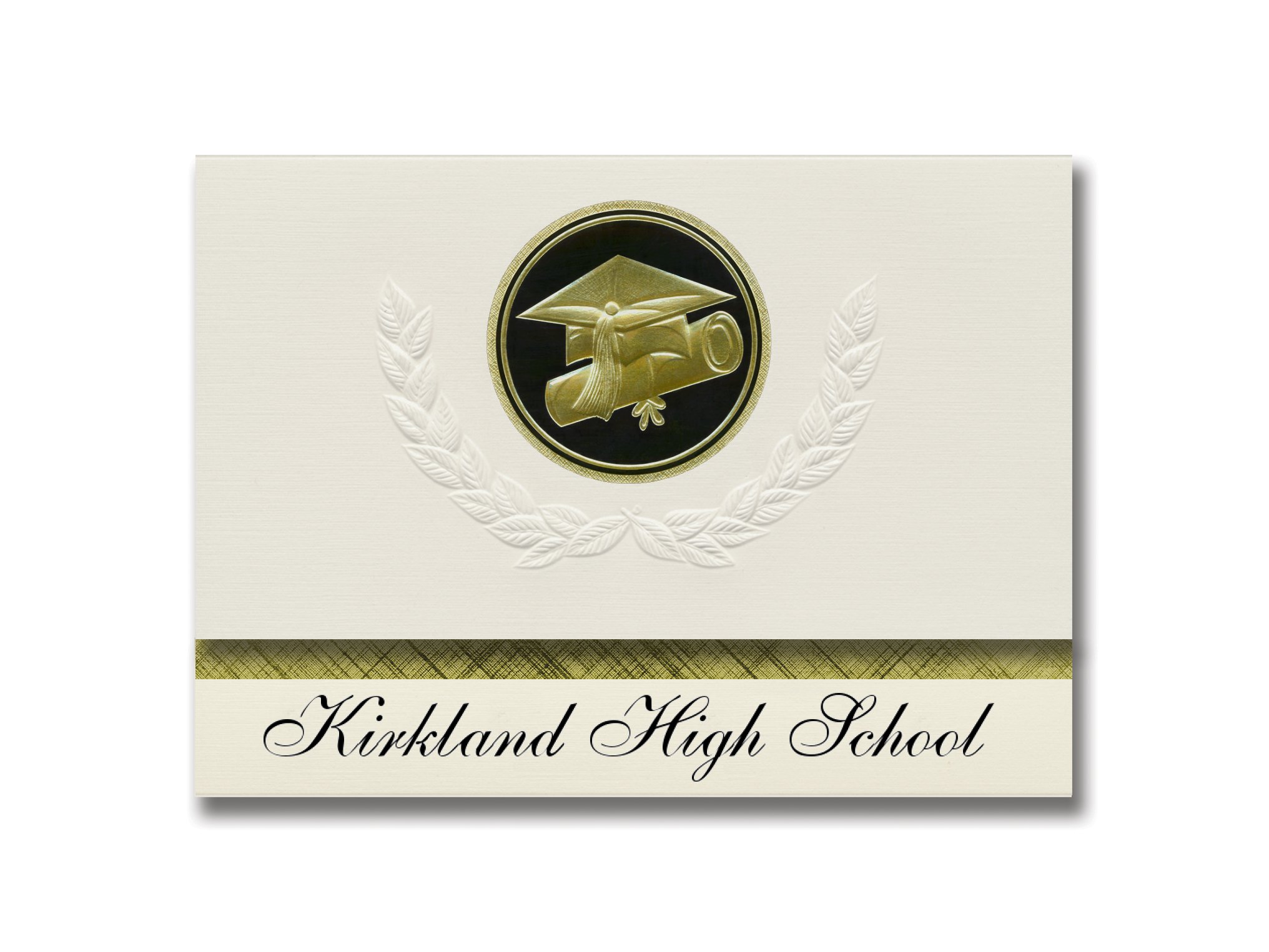Signature Announcements Kirkland High School (Columbia, SC) Graduation Announcements, Presidential style, Basic package of 25 Cap & Diploma Seal. B...