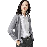 Andongnywell Women's V Neck Button Down Long Sleeve Soft Basic Cardigan Overcoats Outwears