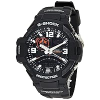 Casio Men's G-Shock GA1000-1A Black Silicone Quartz Watch with Black Dial