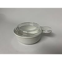 Corning Ware French White Grab-It Heat N' Eat w/ Glass Lid - P 150 B