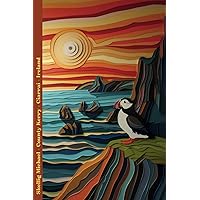 Notebook Skellig Michael and Puffin: Blank lined paper - Ireland illustration Notebook Skellig Michael and Puffin: Blank lined paper - Ireland illustration Paperback