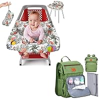 PILLANI Baby Essentials: Seat Cover & Diaper Bag - Baby Gifts