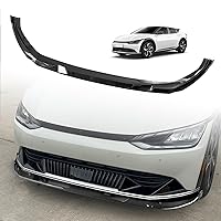 BestEvMod for EV6 Front Lip Splitter ABS Front Bumper Lip Spoiler Air Dam Side Body Kit Compatible with 2022 2023 Kia EV6 Accessories (Wind Version & First Edition, Carbon Fiber)