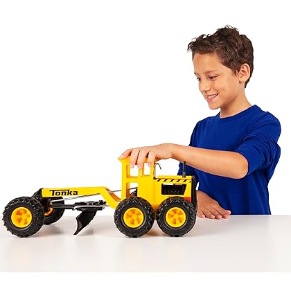 Tonka Steel Classics Road Grader (FFP), Black, Yellow