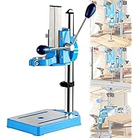 Drill Press Stand with Vise, Drill Press Stand for Hand Drill, Benchtop Bench Drill Presses for Hobbies, Adjustable Drill Press Work Station for DIY and Professional Repairs