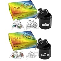 Eargasm Rainbow Earplugs Edition: 1 Pair of High Fidelity Earplugs + 1 Pair of Smaller Earplugs for Concerts, Musicians, Noise Sensitivity